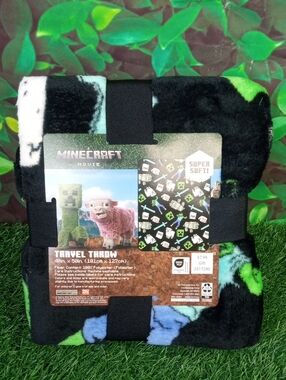 🛝 Minecraft Movie Travel Kids Throw Blanket